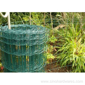 4" X 2" Pvc Coated Welded Wire Mesh / Green Pvc Coated Holland Wire Mesh Fence